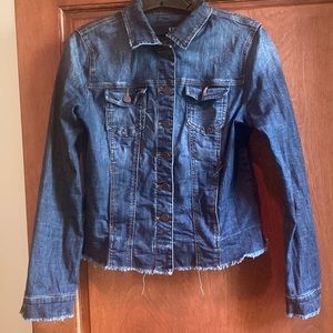 Kut from the Kloth raw hem denim jacket